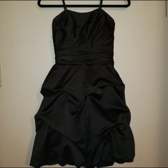 Black David’s Bridal Prom Dress - Picture 1 of 4